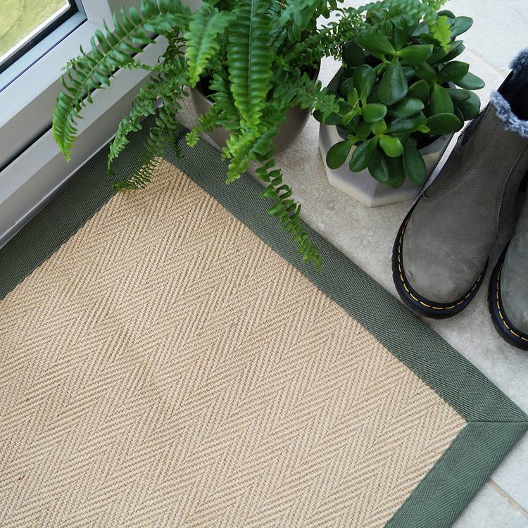 Mighty Mats doormat natural green 57x90cm, imported from the UK