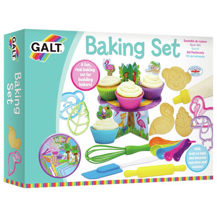 Galt baking set craft kit with colourful utensils and recipes, UK version
