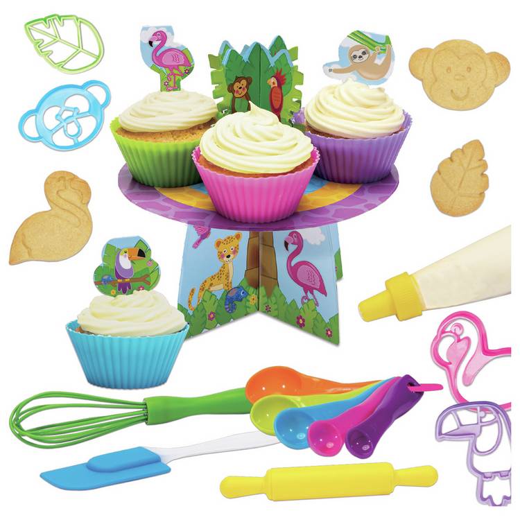 Galt baking set craft kit with colourful utensils and recipes, UK version