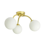 Argos Home opal ball ceiling light in brass, imported from the UK