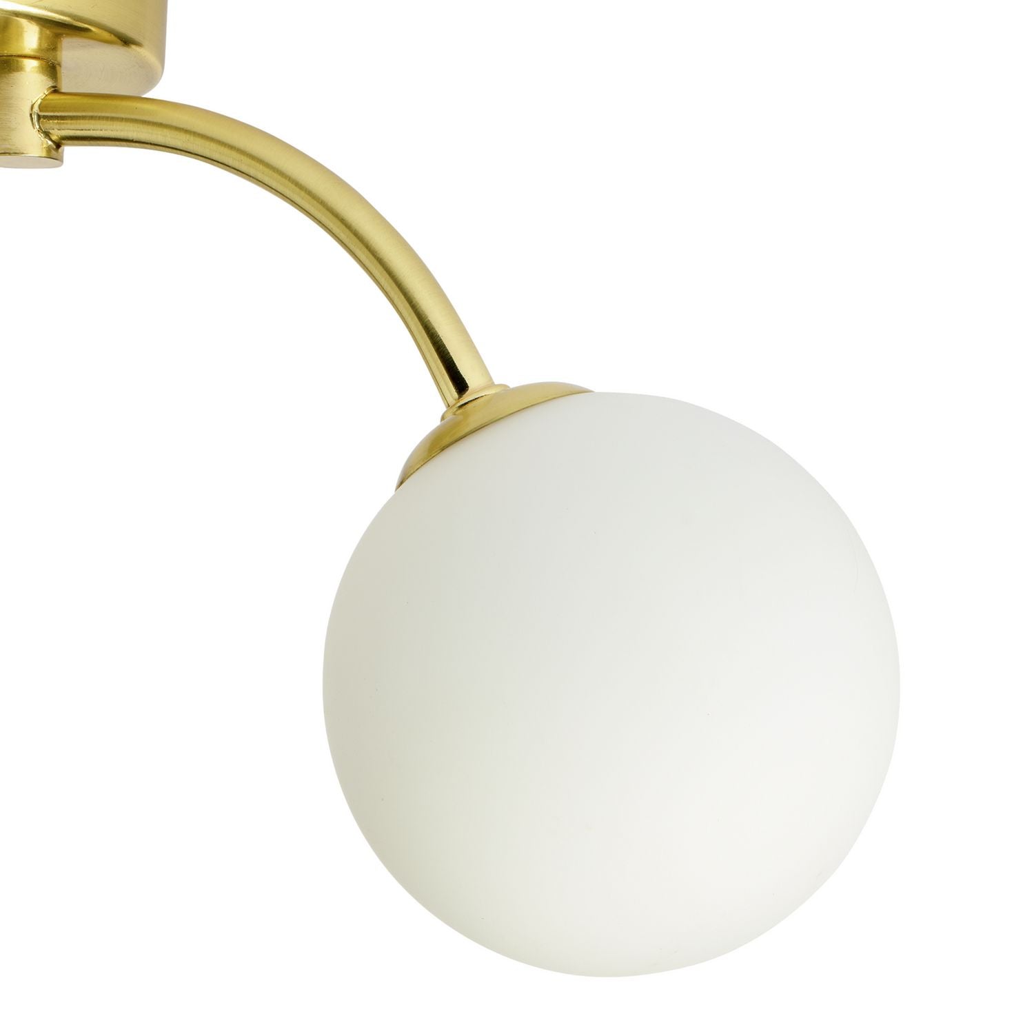 Argos Home opal ball ceiling light in brass, imported from the UK