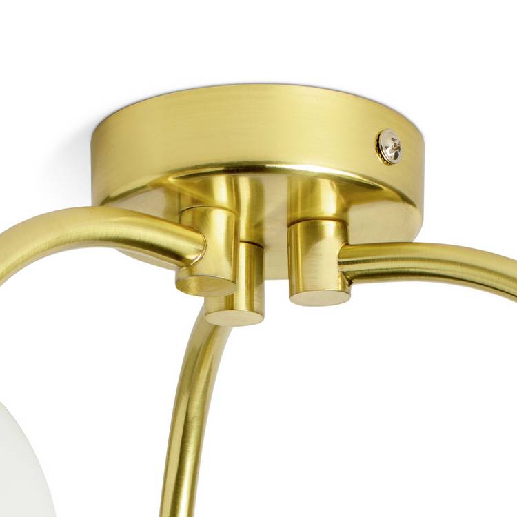 Argos Home opal ball ceiling light in brass, imported from the UK