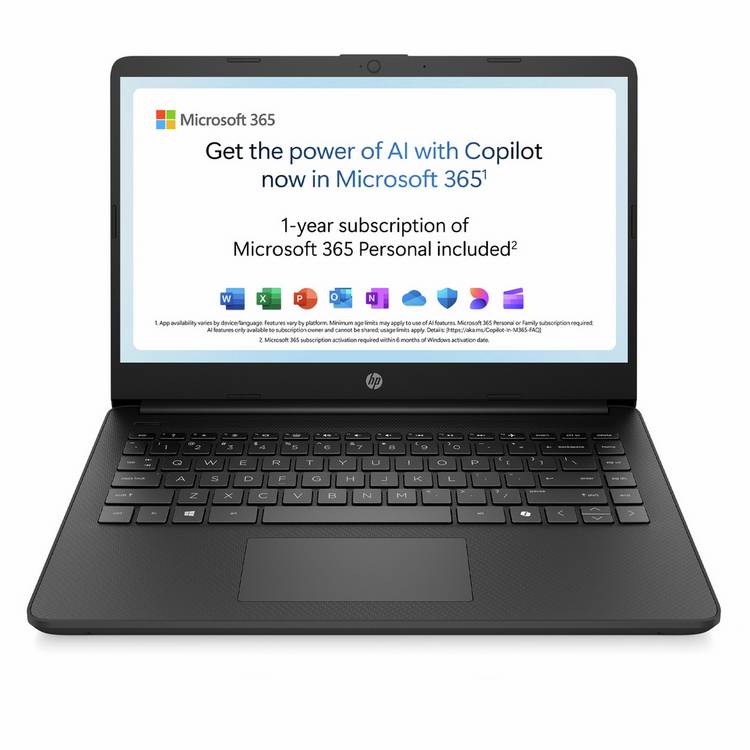 HP 14s-dq3001na black 14in laptop, imported from the UK