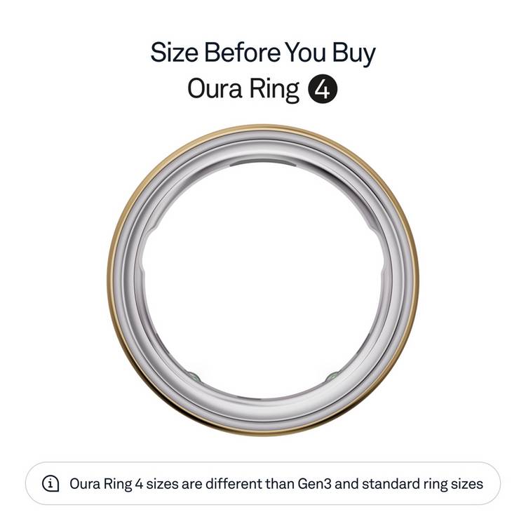 Oura smart ring 4 gold size 14 - British product