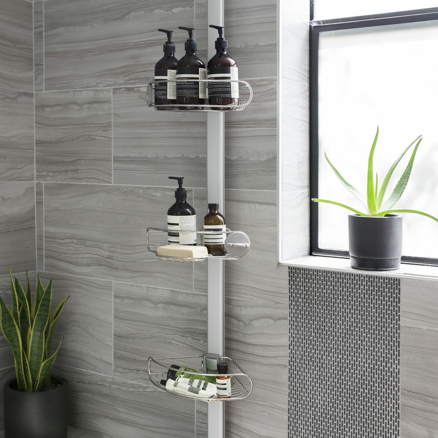 Simplehuman large tension shower caddy - British product