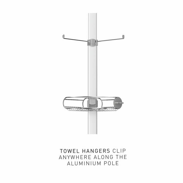 Simplehuman large tension shower caddy - British product