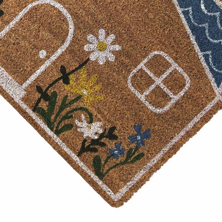 Mighty Mats doormat latex flower cottage 45x75cm (British brand)