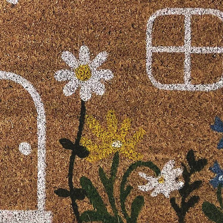 Mighty Mats doormat latex flower cottage 45x75cm (British brand)
