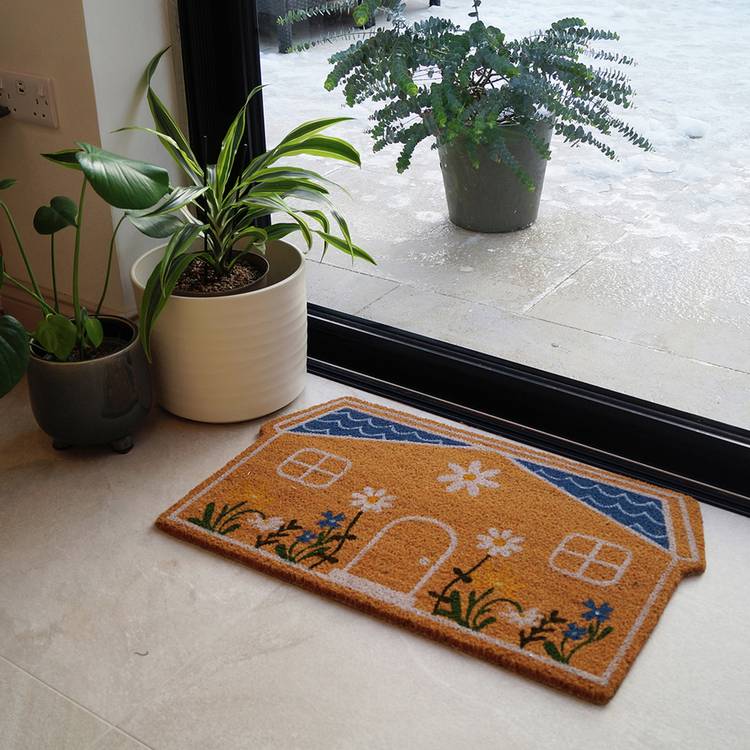 Mighty Mats doormat latex flower cottage 45x75cm (British brand)