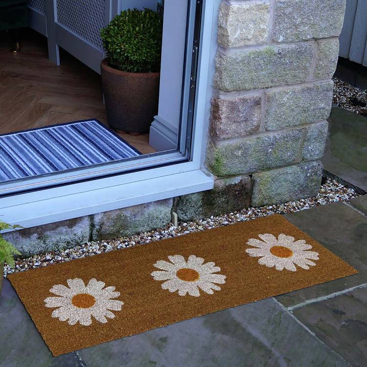 Mighty Mats patio doormat daisy cut pile 38x98cm - British product