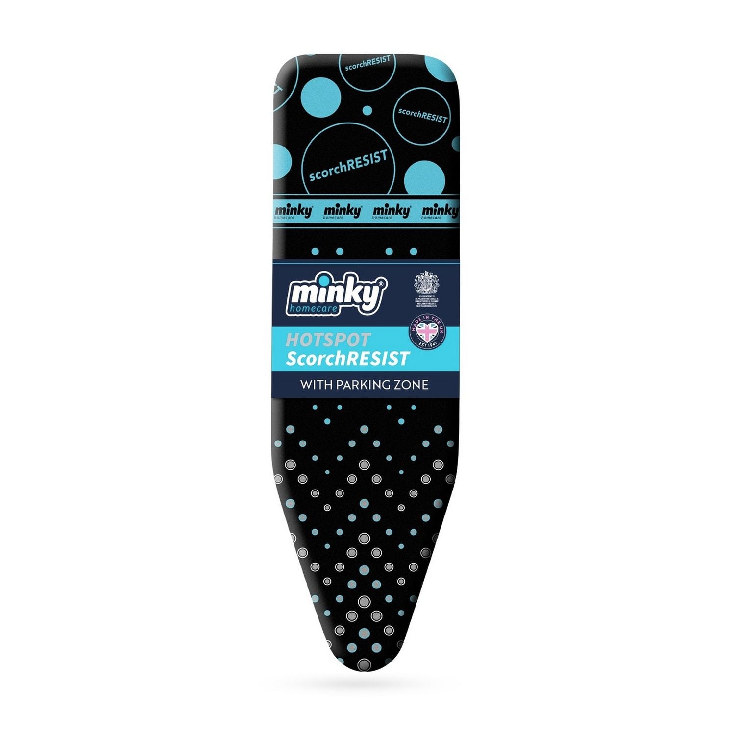 Minky scorch resist ironing board cover 122x38cm - British product