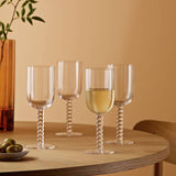 Habitat Bobbin clear wine glasses 350ml set - British product