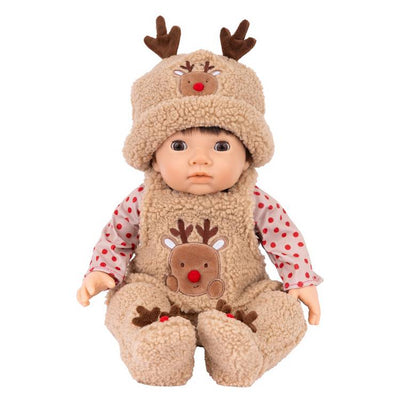 Argos Tiny Treasures Christmas Festive Reindeer Baby Doll 44cm- Buy online at McGrocer