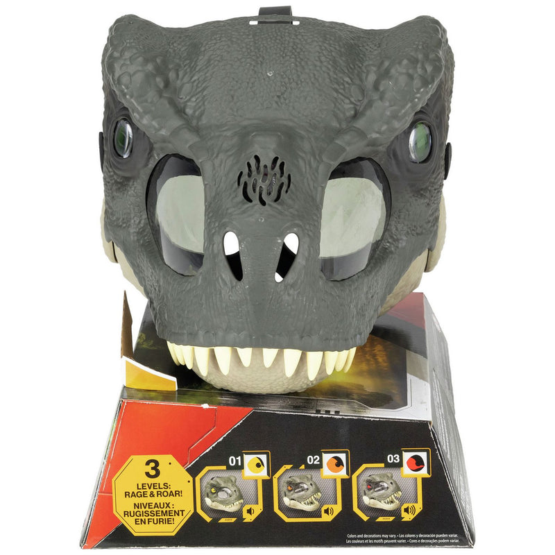 Mattel T-Rex mask with LED light up eyes British brand