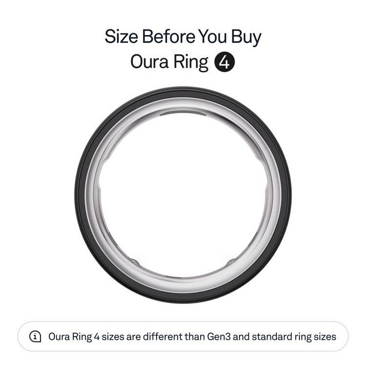 Oura smart ring Stealth size 13, imported from the UK