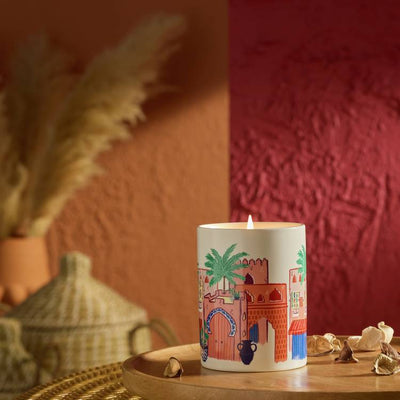 Argos Habitat Ceramic Singlewick Candle Marrakesh 8cm Diameter- Buy online at McGrocer
