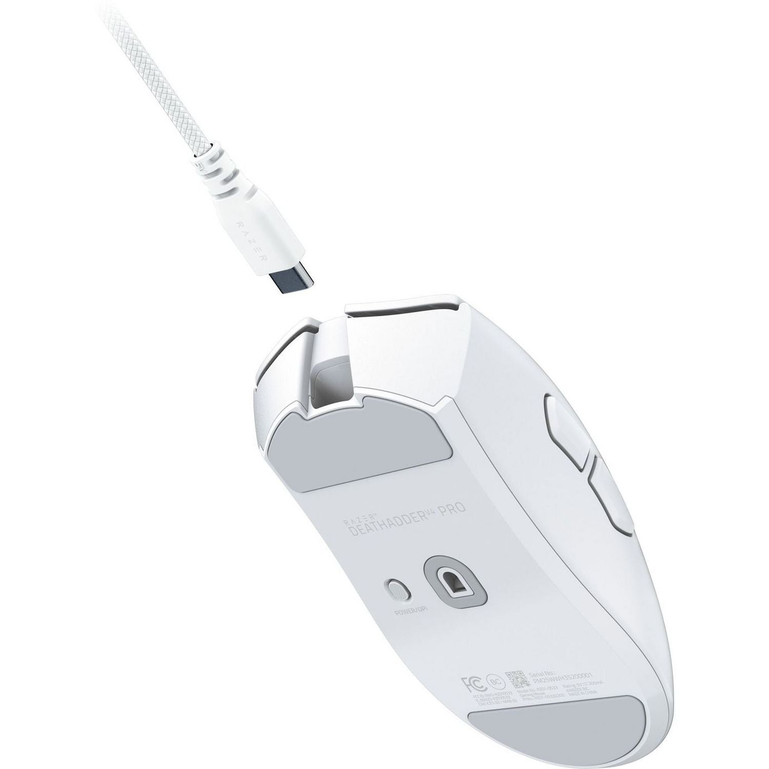 Razer DeathAdder V4 Pro wireless gaming mouse white, UK version