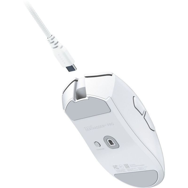 Razer DeathAdder V4 Pro wireless gaming mouse white, UK version