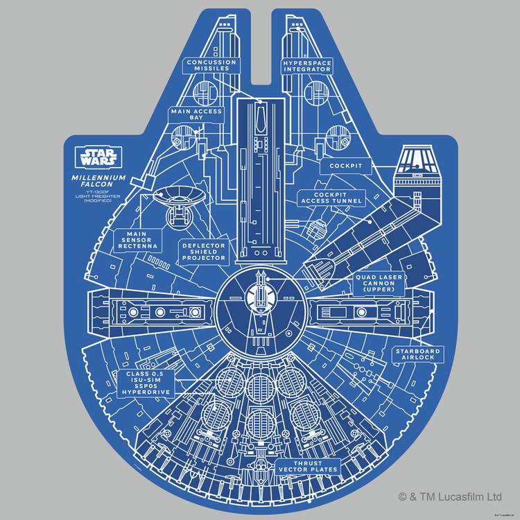 Ridley's Games Millennium Falcon puzzle 1000 pieces - British product