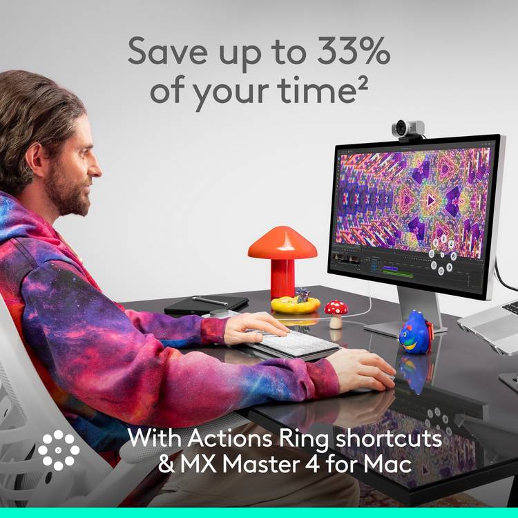 Logitech MX Master 4 wireless mouse for Mac Space Black, UK version