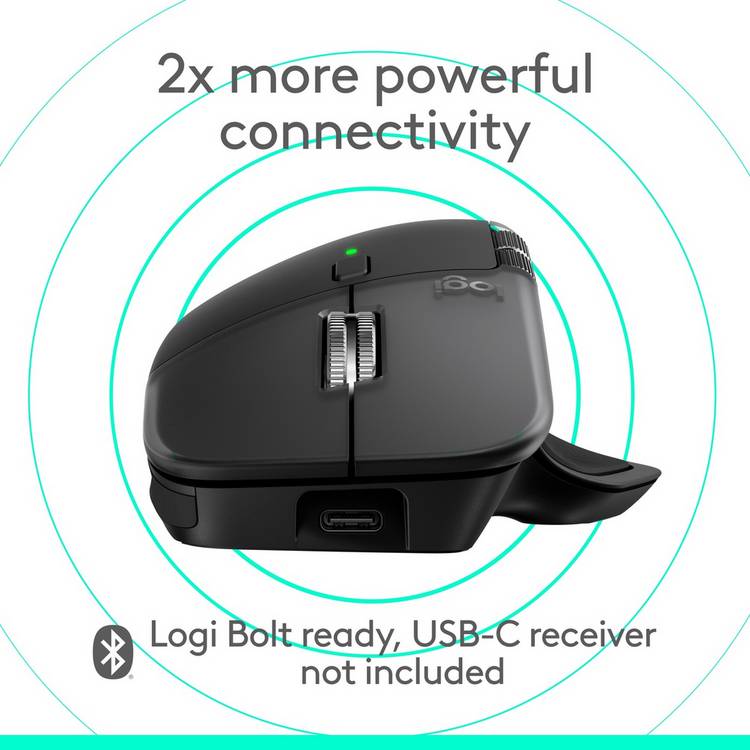 Logitech MX Master 4 wireless mouse for Mac Space Black, UK version