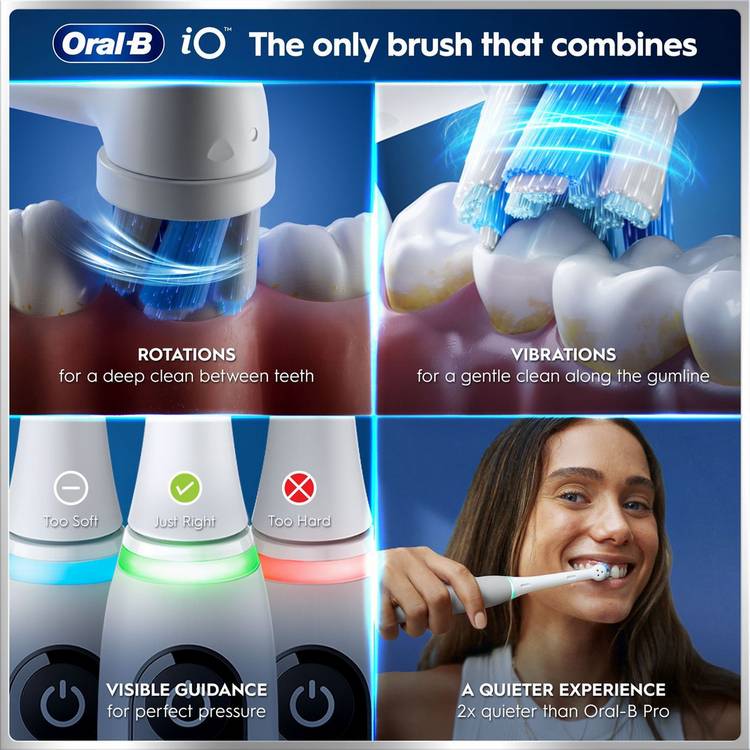 Oral-B iO6 toothbrush Grey Opal - British product