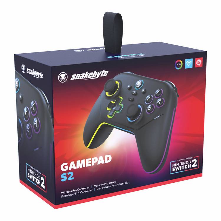 Snakebyte GamePad S2 Switch 2 Wireless Pro Controller - British product