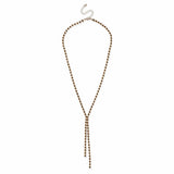 Freedom yellow gold cup chain Y pendant necklace 61cm - British product