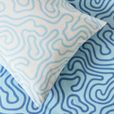 Habitat Squiggle Blue & White Kids Bedding Set - Double