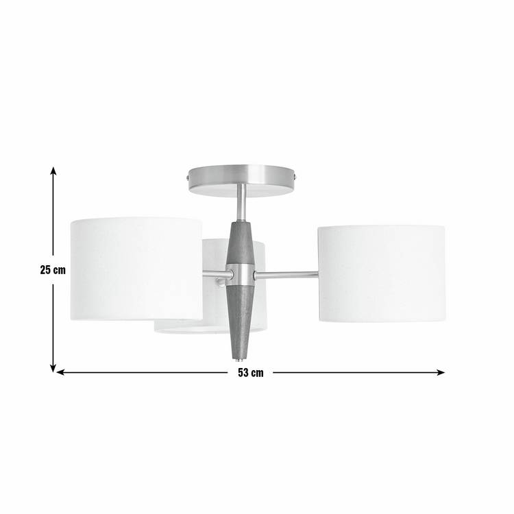 Habitat Century Wood flush ceiling light natural, UK version