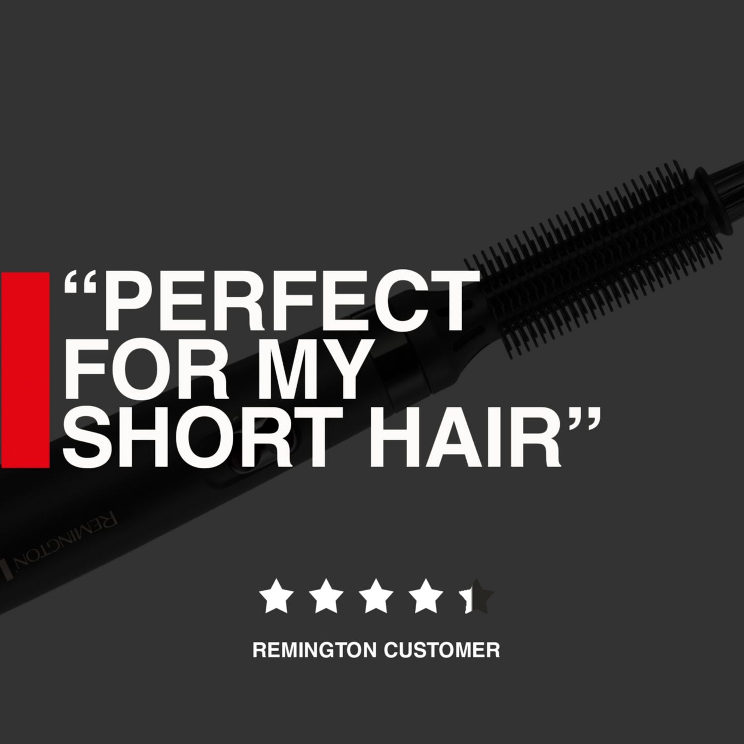 Remington Air Styler for short hair with 2 brushes - British product