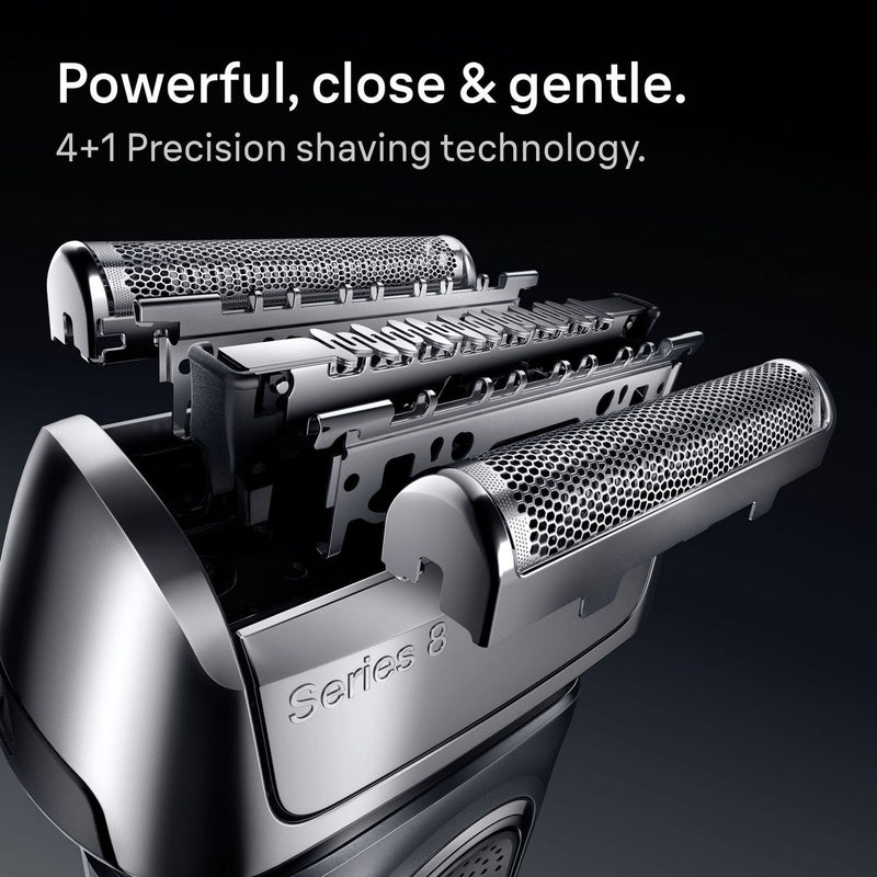 Braun Series 8 men's wet dry electric shaver (British brand)