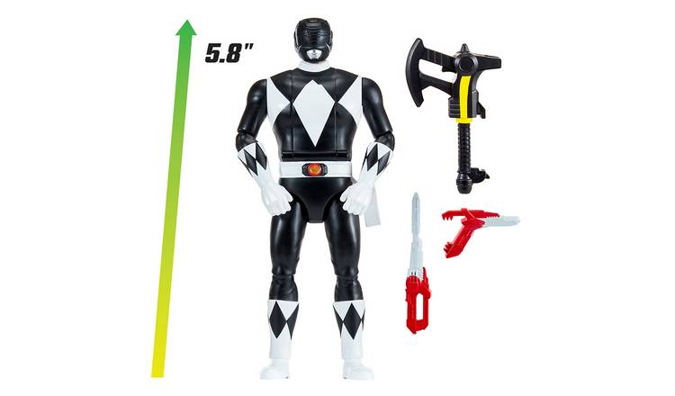 Power Rangers Black auto-morphin action figure 13.7cm, UK version