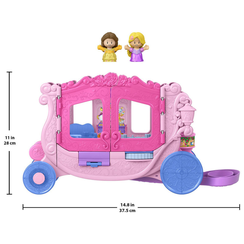 Fisher-Price Little People Disney Princess pull-along musical carriage toy (British brand)