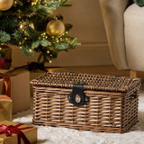 Argos Home natural willow gift basket H18 W38 D25.4 cm, UK version