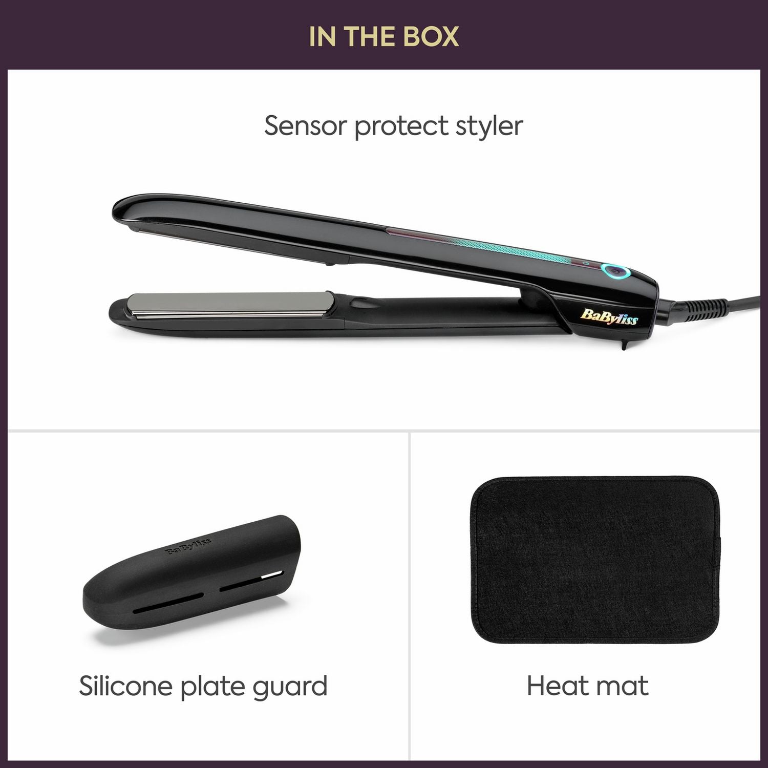 BaByliss Sensor Protect Intelligent hair straightener - British product