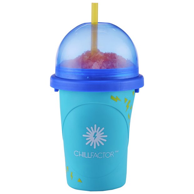 ChillFactor Slushy Maker blue reusable frozen drink gadget - British product