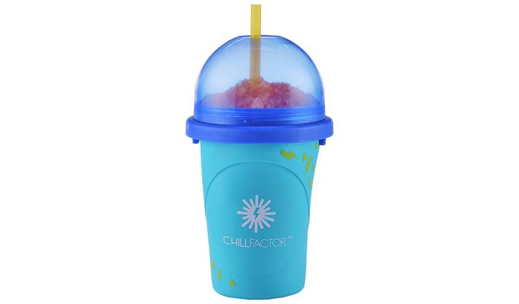ChillFactor Slushy Maker blue reusable frozen drink gadget - British product