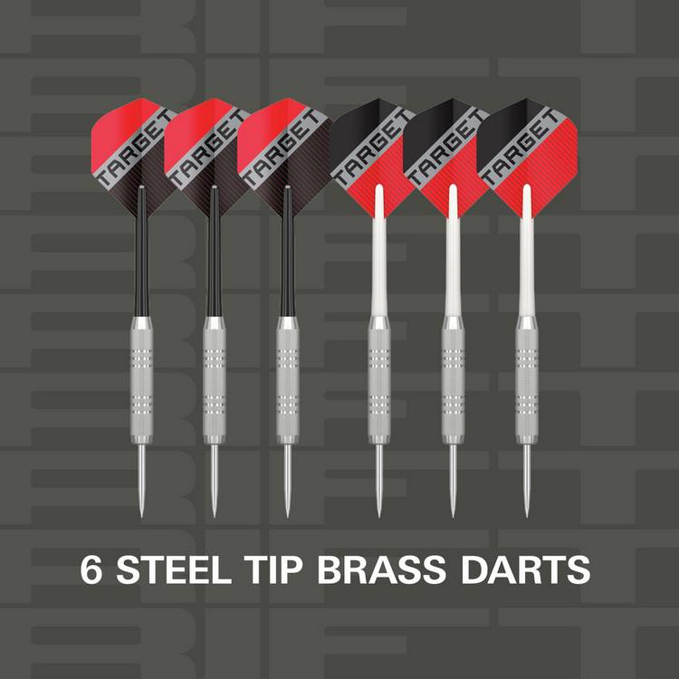 Target Rift dartboard set 45cm with six darts (British brand)