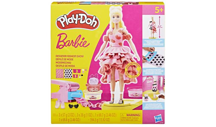 Play-Doh Barbie fashion show playset with 6 tubs, UK version