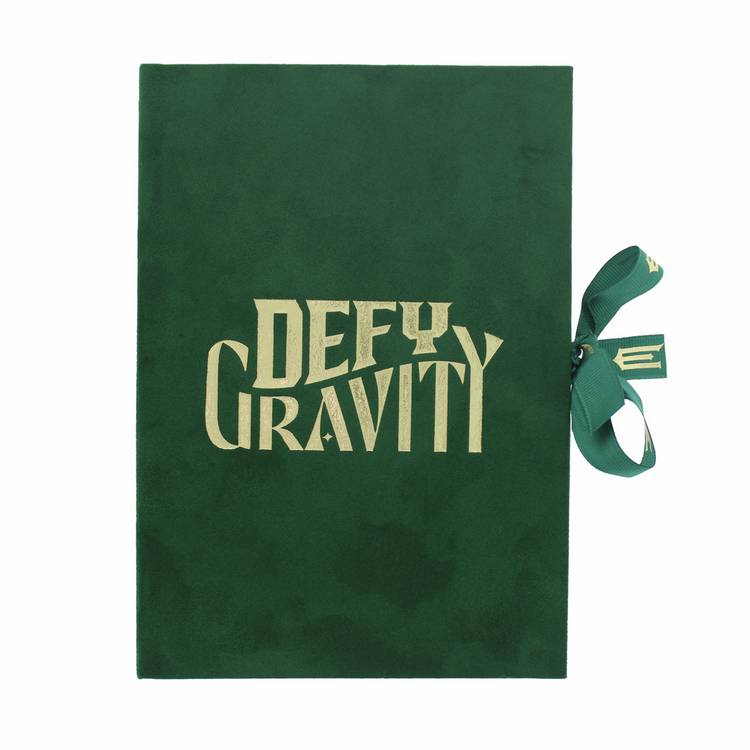 Wicked Defy Gravity velvet green notebook A5, UK version