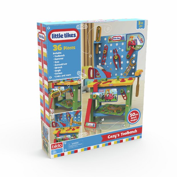 Little Tikes Cozy's Toolbench with 36 tools - British product