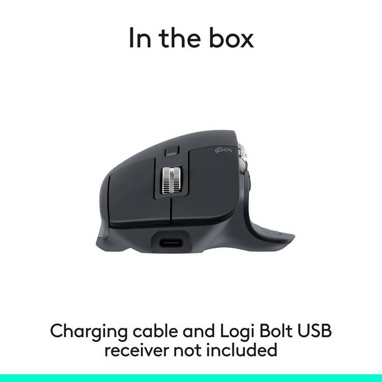 Logitech MX Master 3S wireless mouse Graphite, UK version