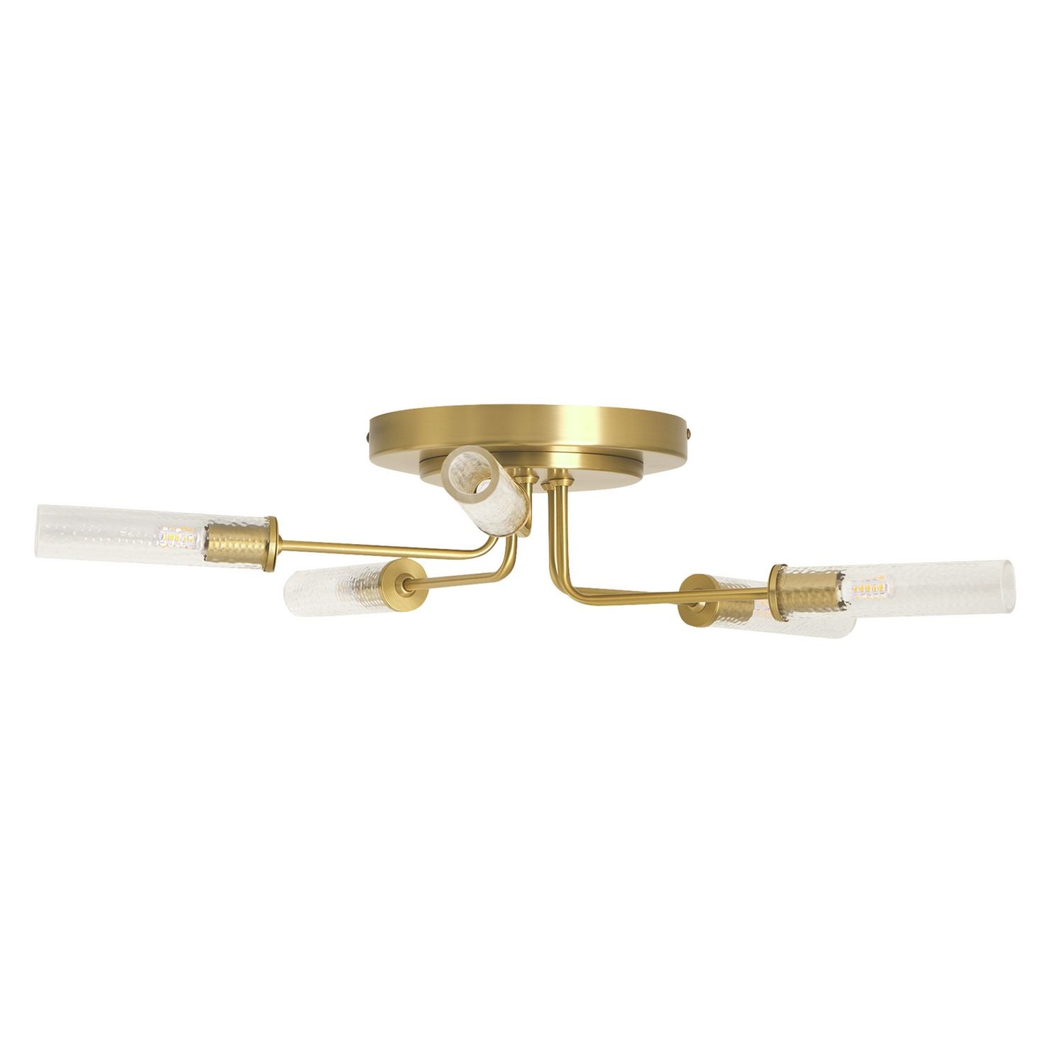 Habitat hammered glass semi flush ceiling light brass, UK version