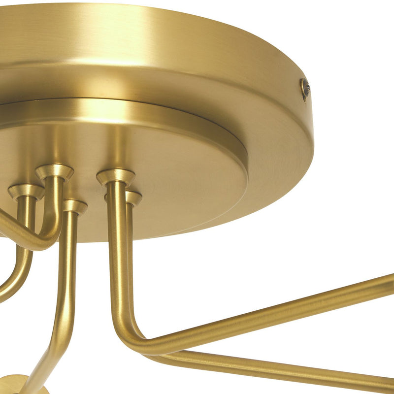 Habitat hammered glass semi flush ceiling light brass, UK version