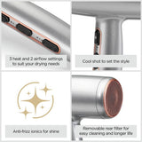 BaByliss Cosmos lightweight hair dryer silver - British product