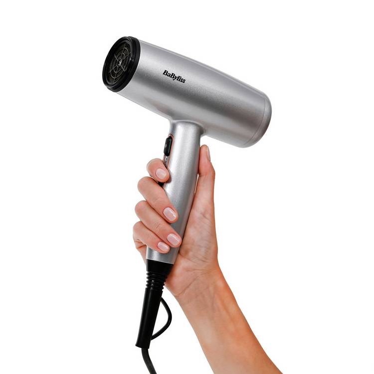 BaByliss Cosmos lightweight hair dryer silver - British product