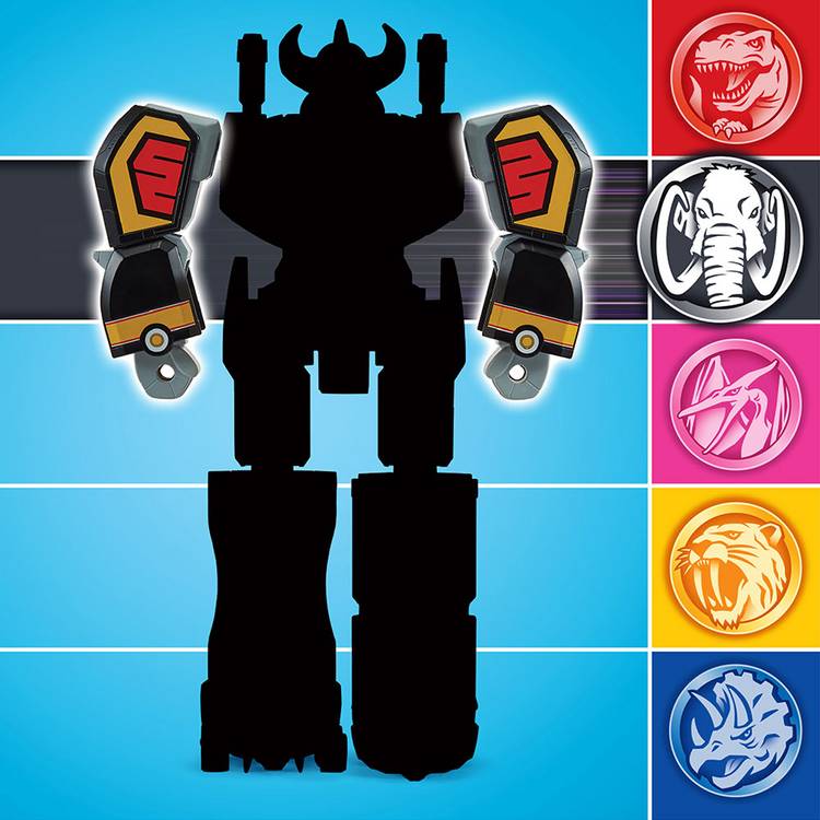 Mastodon Dinozord Power Rangers toy 22.8cm, UK version