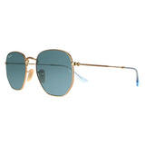 Ray-Ban Hexagonal RB3548N gold gradient unisex sunglasses (British brand)