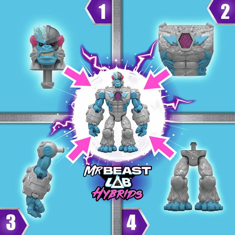 MrBeast Lab Vessel hybrid figure single pack 4 inch (British brand)